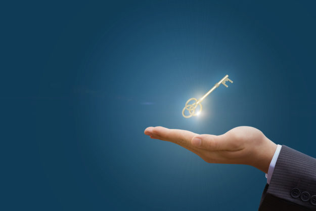 In hand the key to success in business. collection certifications