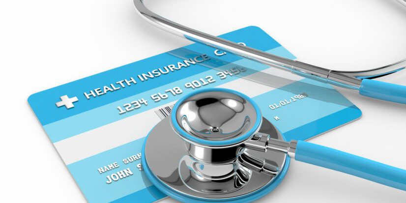 3d render of health insurance card with stethoscope value based healthcare
