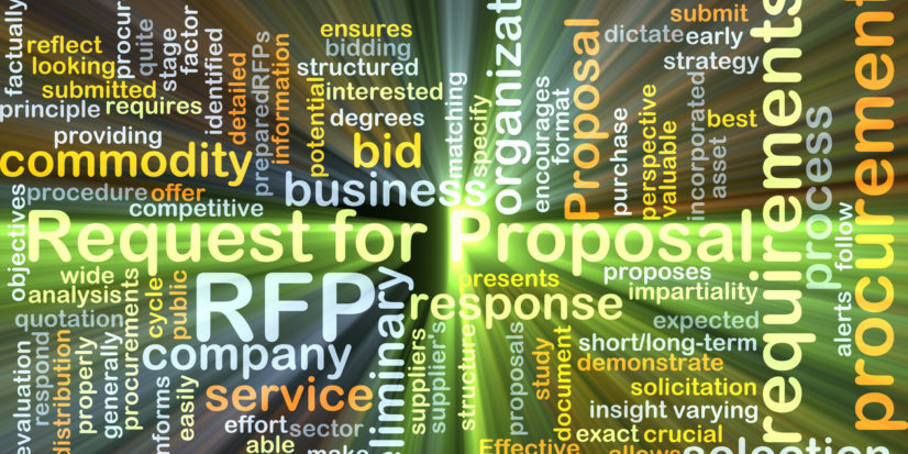 Request for proposal RFP background concept glowing debt collection RFPs